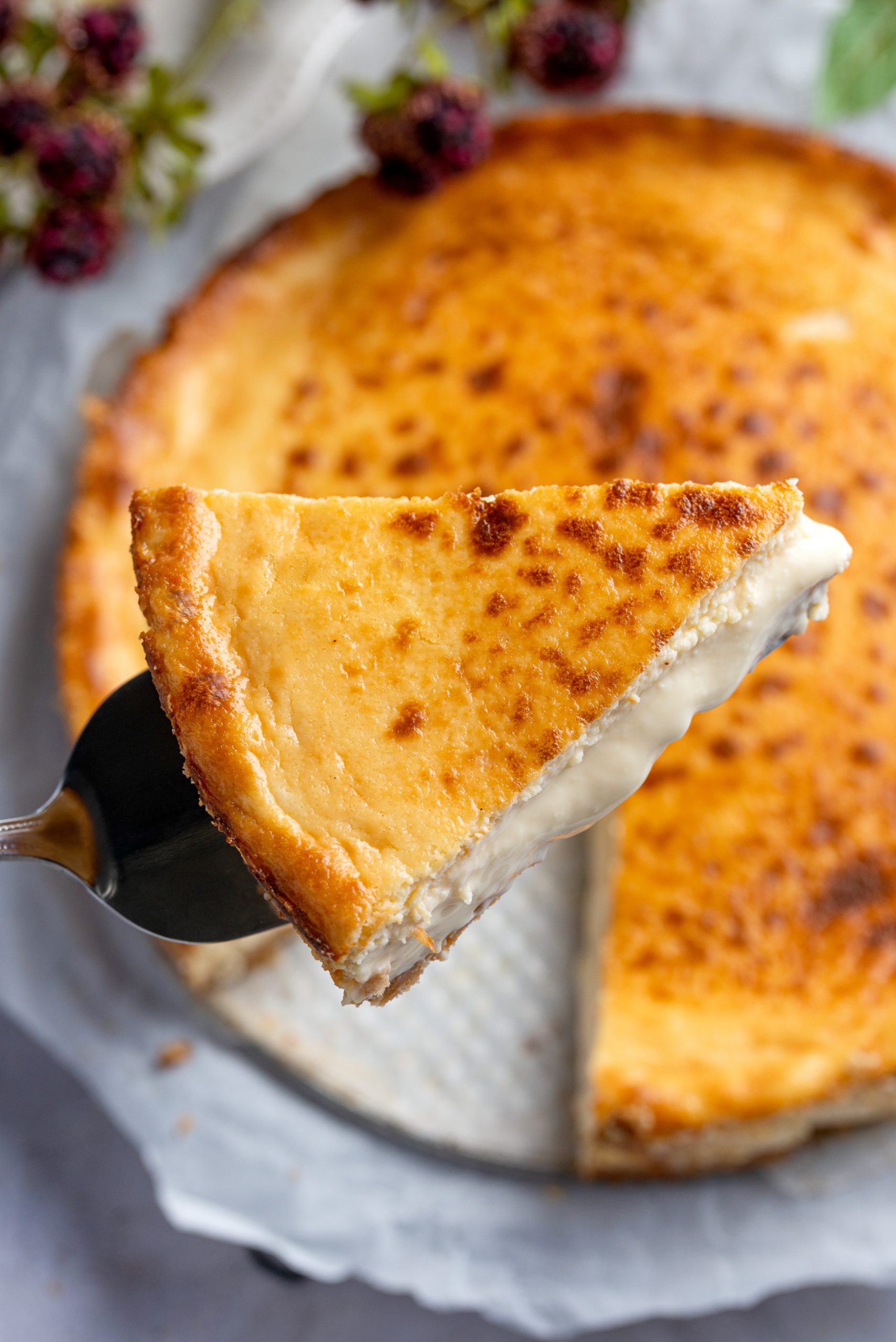 Tarta de queso casera - postre tradicional